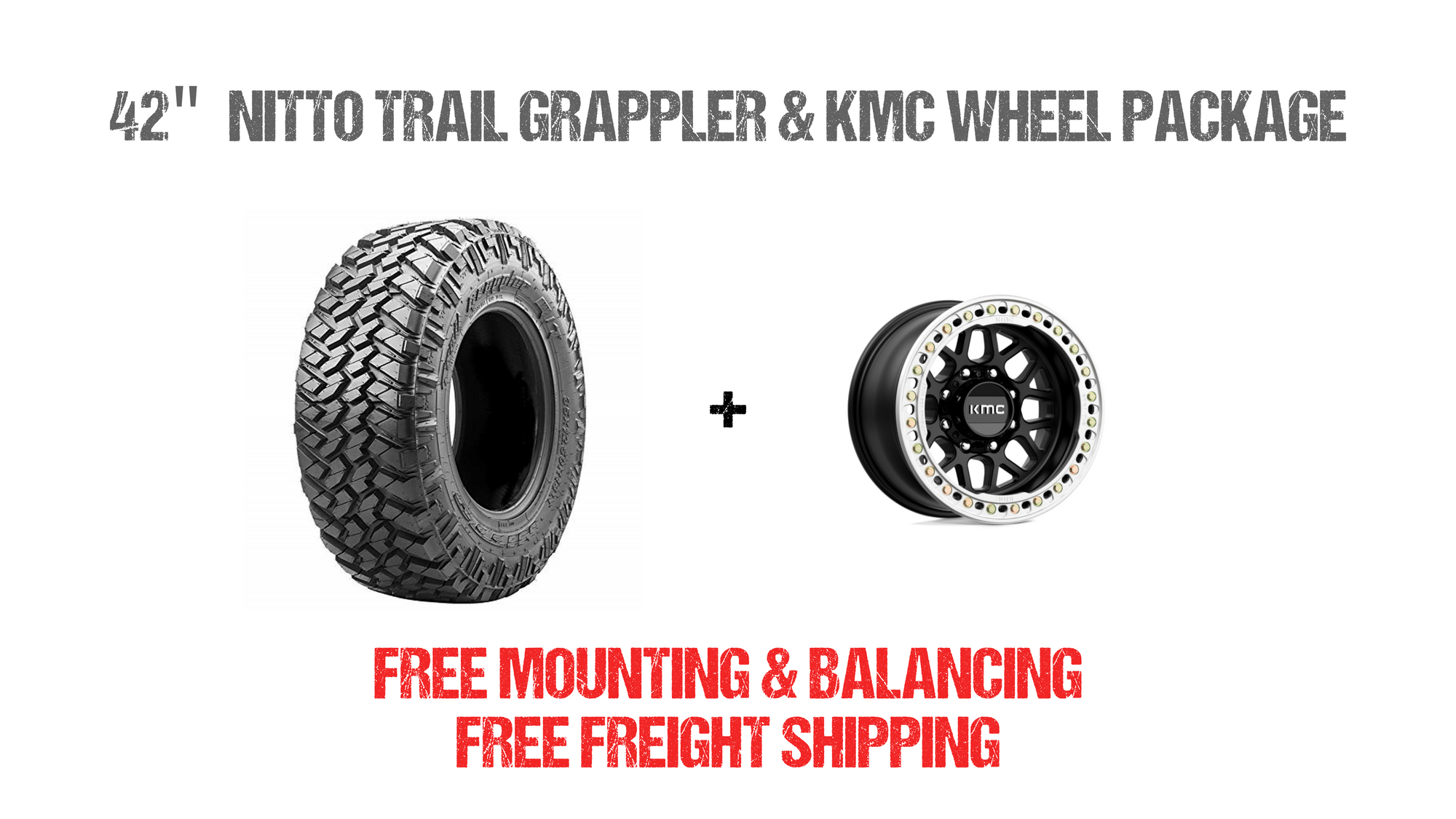 42" Nitto and KMC Wheel Package