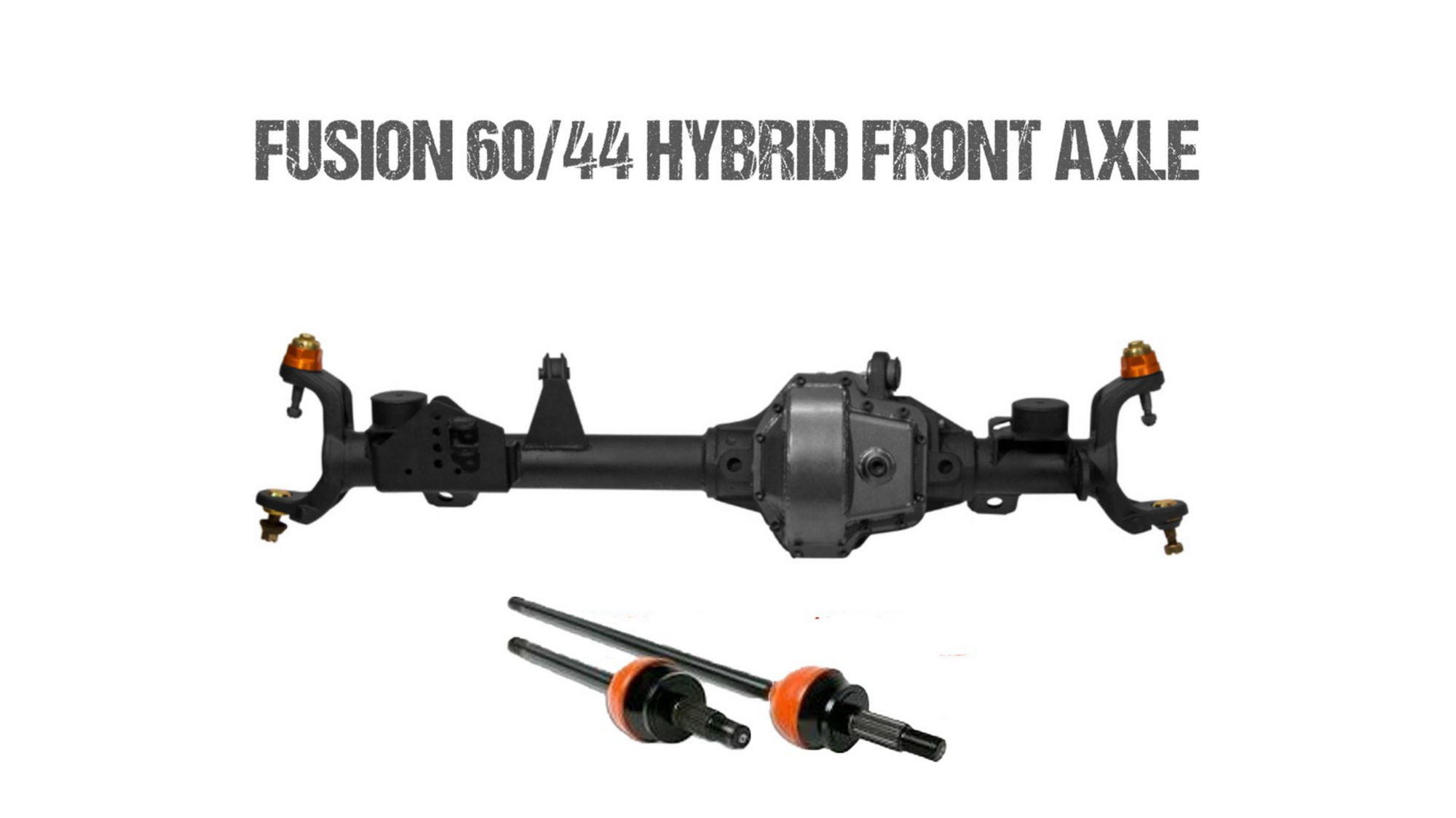 Fusion 60/44 Hybrid Front Axle Assembly for Jeep JK