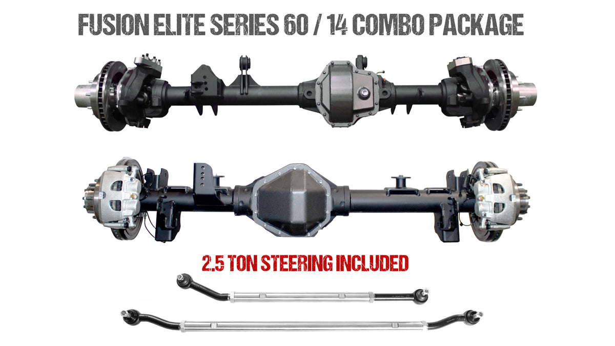 Fusion Elite Kingpin 60 | Big Tube 14 Bolt for Jeep Wrangler JL - fusion4x4