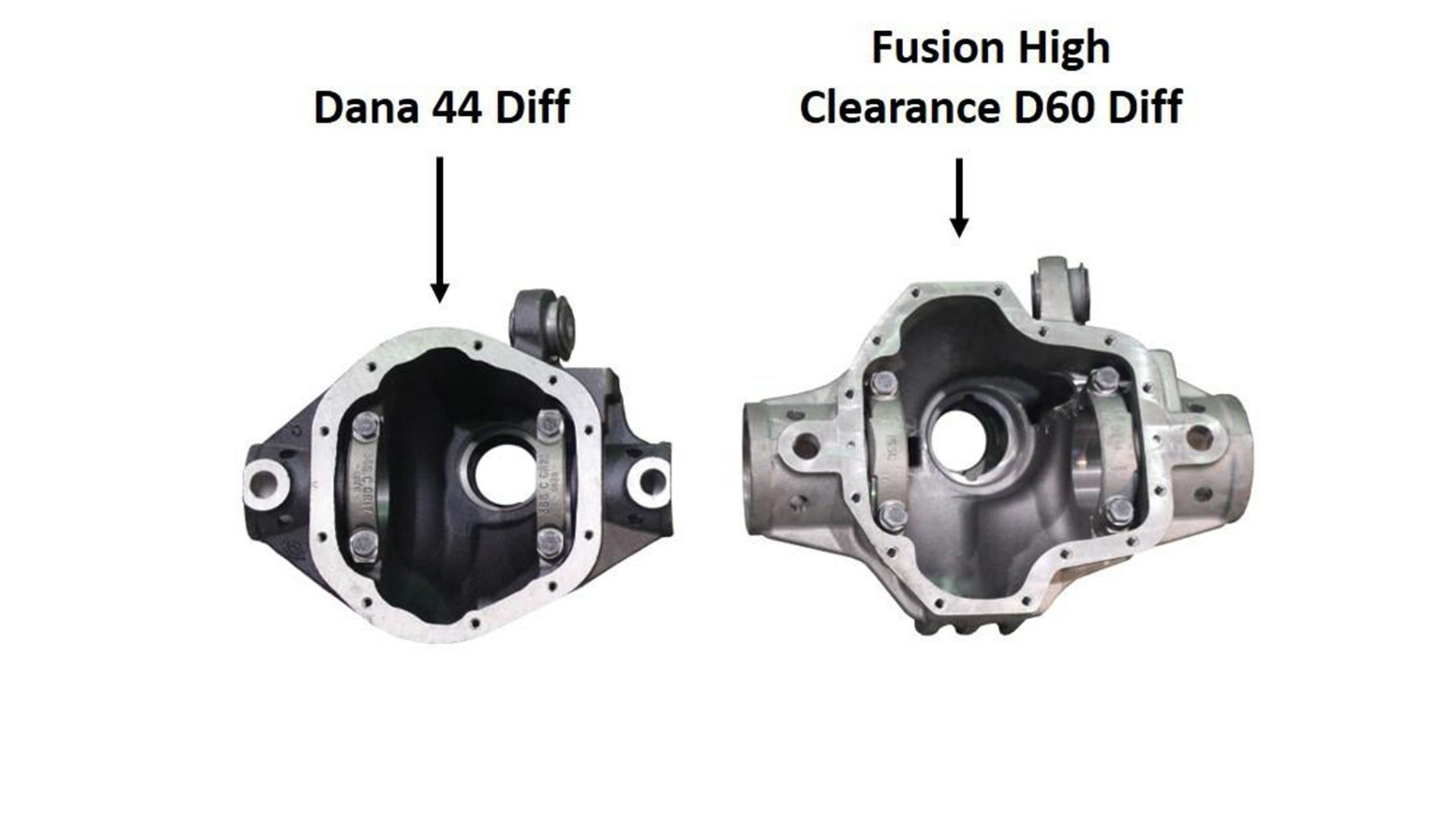 Fusion 60/44 Hybrid Front Axle Assembly for Jeep JK - fusion4x4