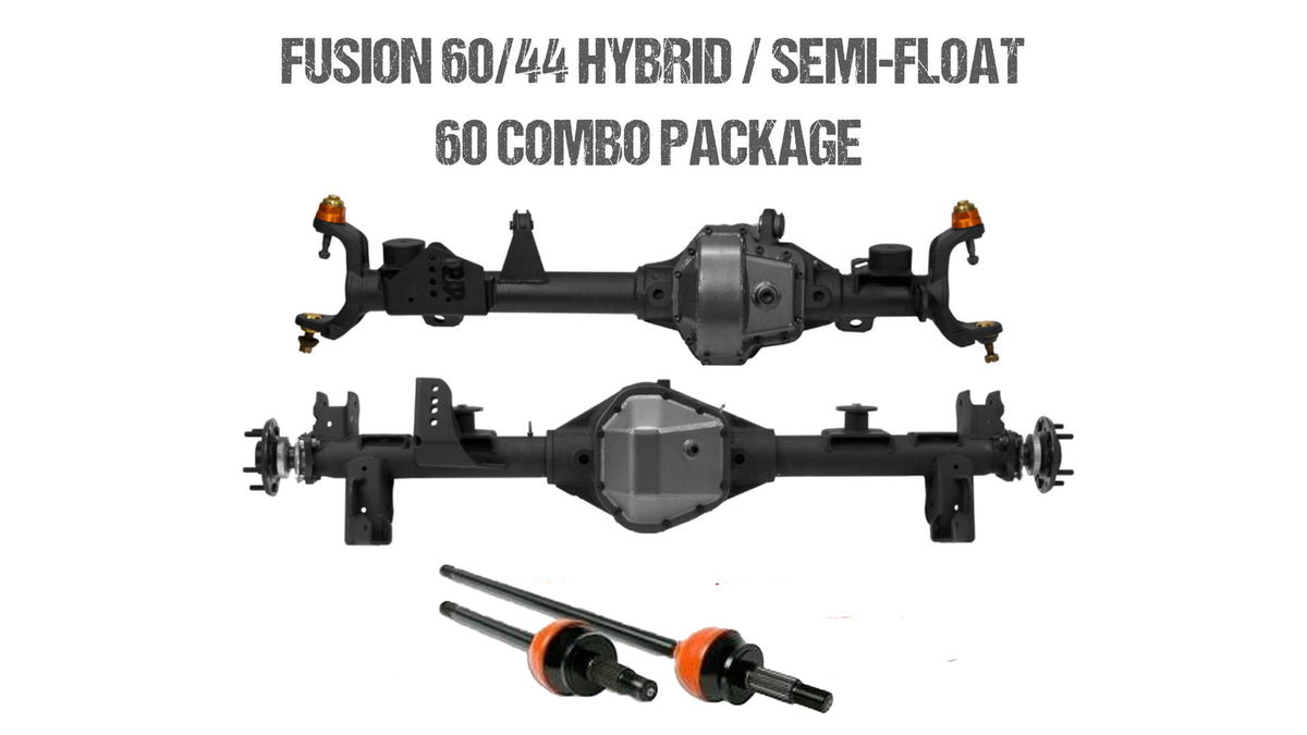 Fusion 60/44 Hybrid and Semi-Float 60 Package for Jeep JK - fusion4x4