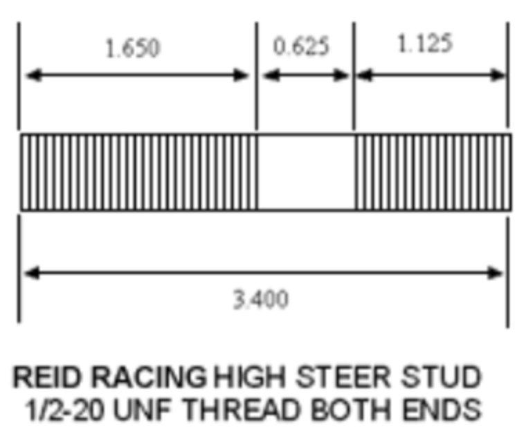 ARP Dana 60 High Steer Stud and Nut