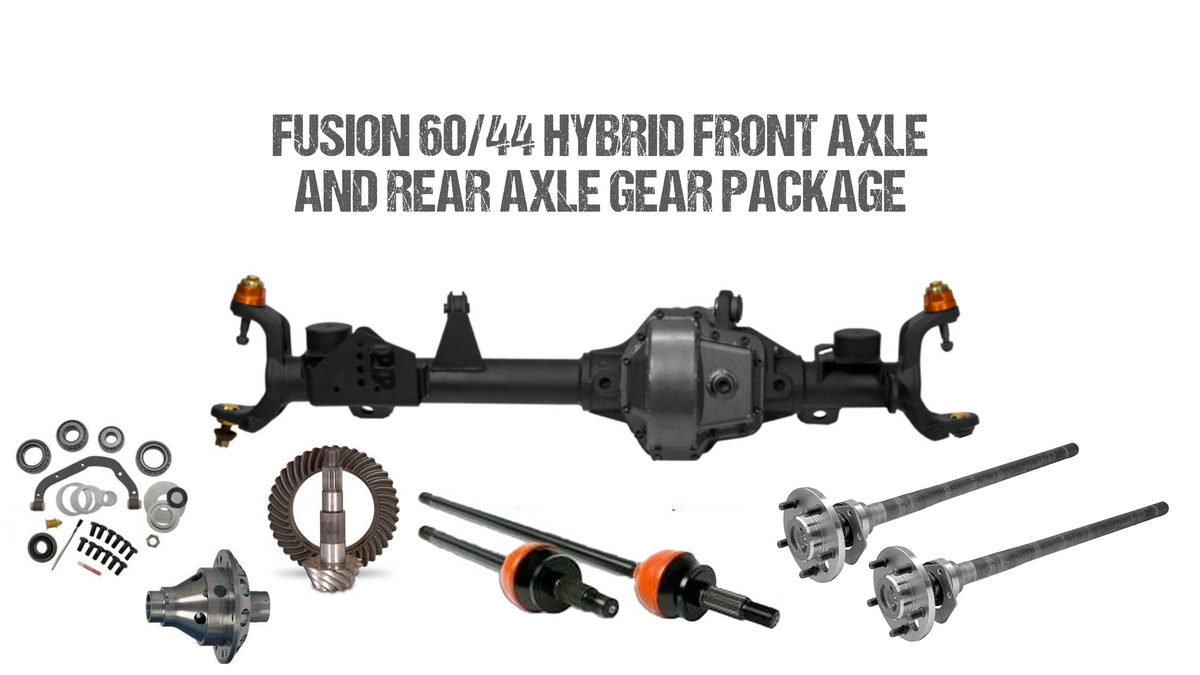 Fusion 60/44 Hybrid Front Axle and Rear Axle Gear Package for Jeep JK