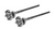 Dana 44 JK Non-Rubicon 35 Spline Rear Axle Shaft Kit