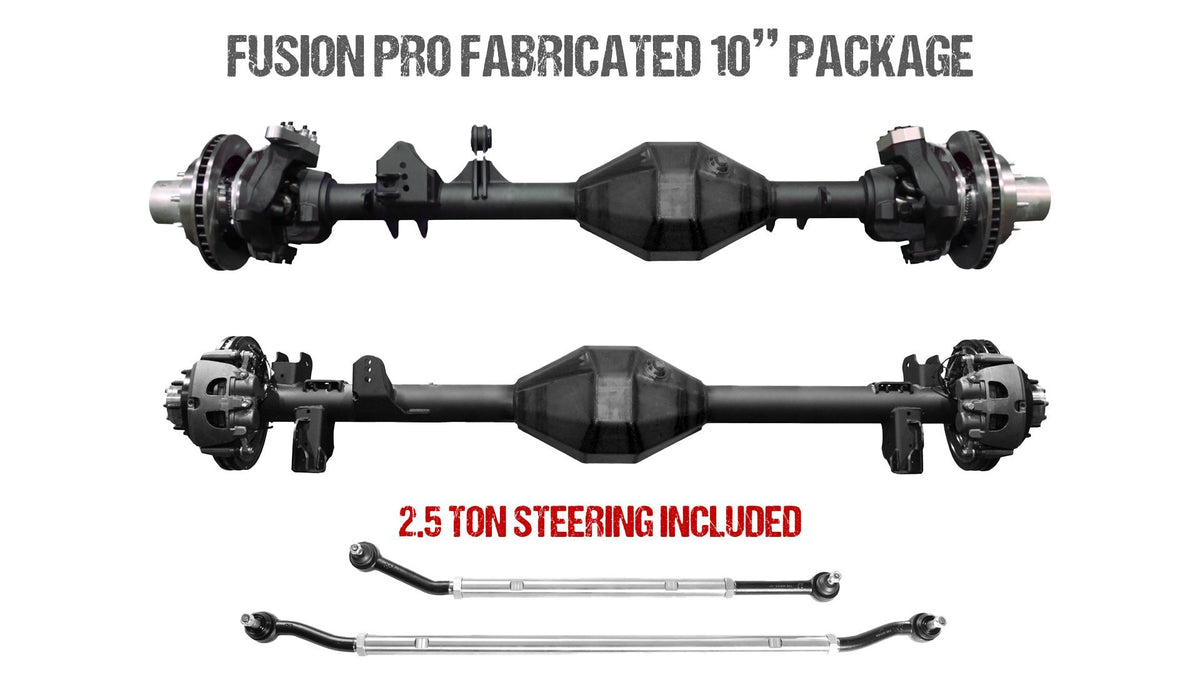 Fusion Pro Series Fabricated 10&quot; Axles for Jeep Gladiator JT - fusion4x4