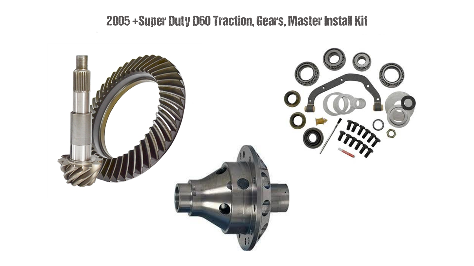 2005+ Super Duty D60 Traction, Gears, Master Install Kit - fusion4x4