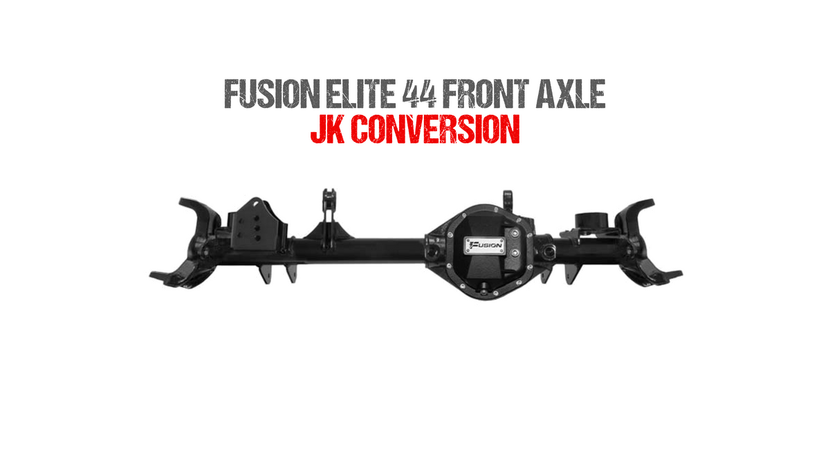 Fusion Elite 44 Front Axle Assembly for Jeep TJ/LJ/XJ - JK Conversion