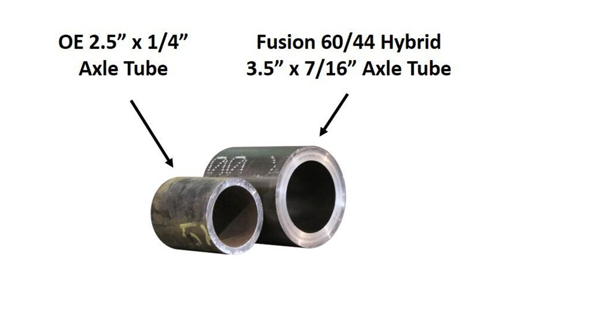 Fusion 60/44 Hybrid Front Axle Assembly for Jeep JK - fusion4x4